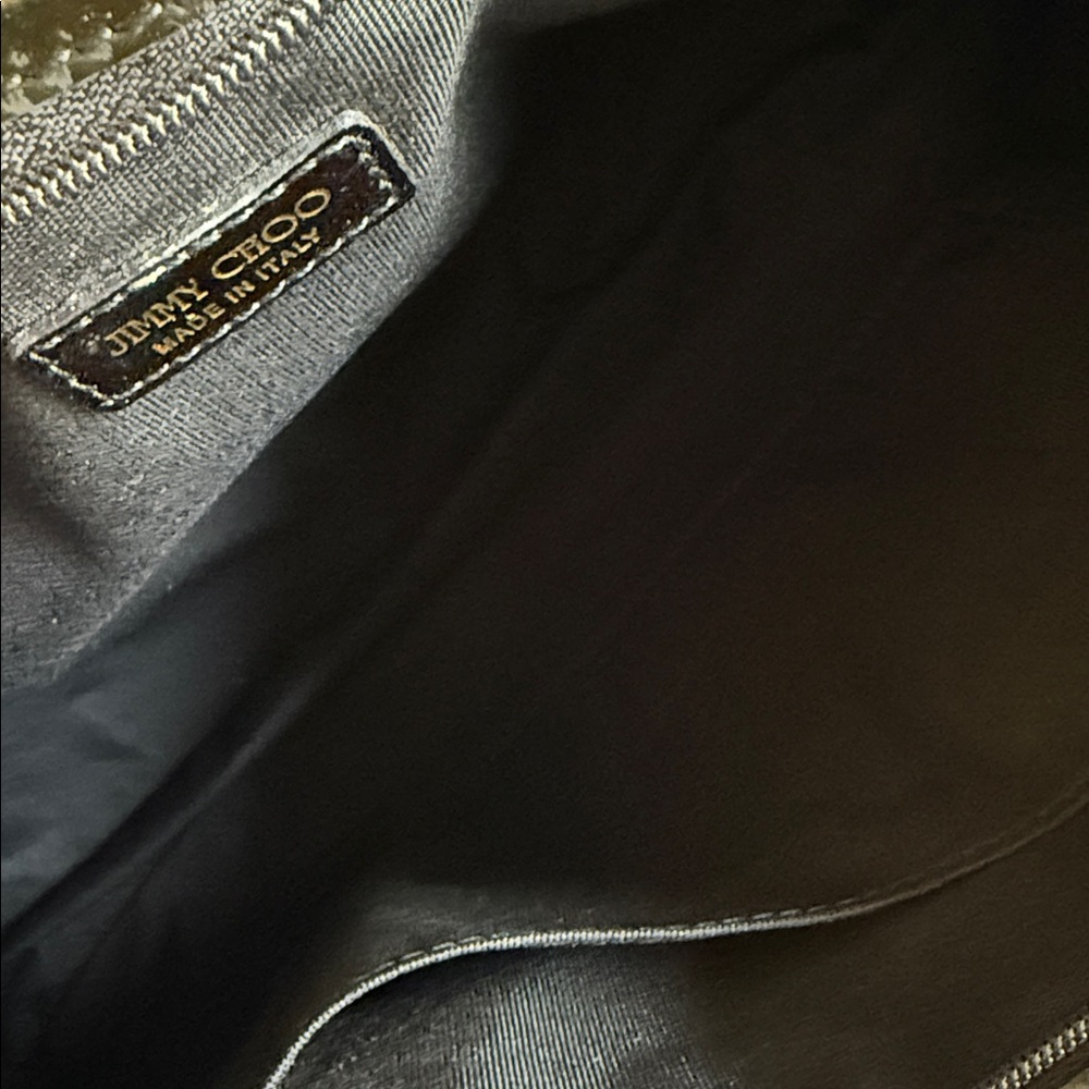 Jimmy Choo Black Patent Leather Clutch - Picture 8 of 9